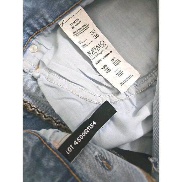 Buffalo David Bitton~Men's 30×30~ Blue Slim Stretch Jeans ASH-X Zip Fly $109 NWT - Picture 13 of 16